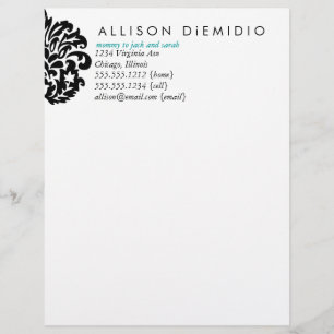Damask Letterhead