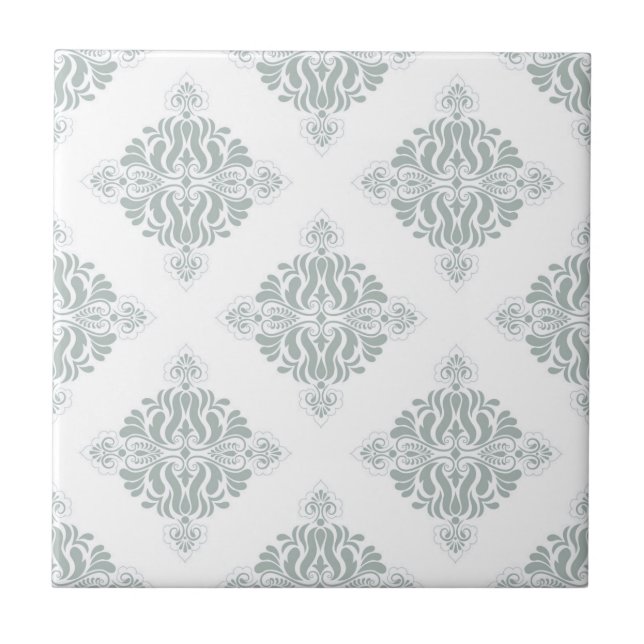 Damask Look Tile (Front)