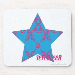 Damask Magenta-Aqua 2 Mouse Mat