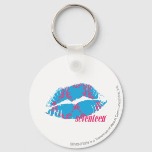 Damask Magenta-Aqua Key Ring