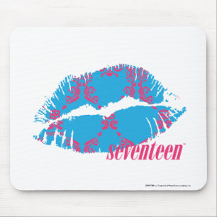 Damask Magenta-Aqua Mouse Mat