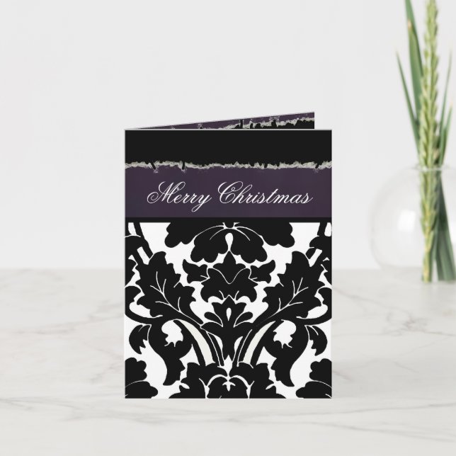 Damask Me PHOTO INSERT ~ Christmas Cards (Front)