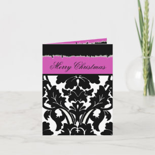 Damask Me PHOTO INSERT Christmas Cards