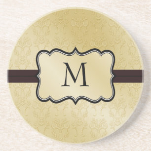 Damask Monogram coasters