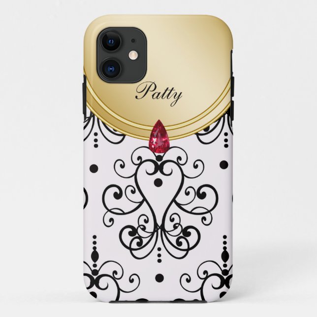 Damask Monogram iPhone 5 Cases (Back)