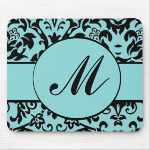 Damask Monogram Mouse Mat