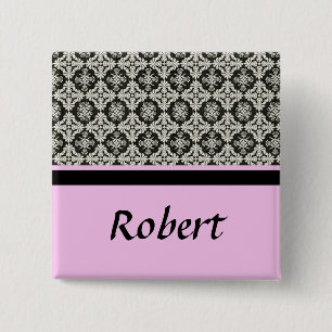 damask name button