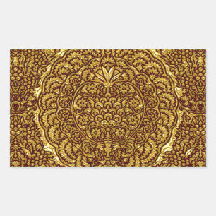 Damask of Queen Margaret I of Denmark's dress Rectangular Sticker