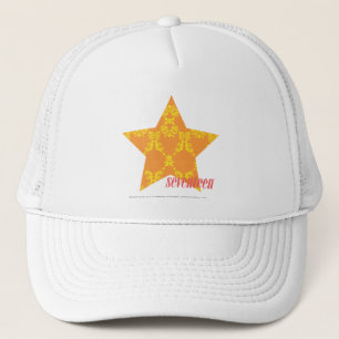 Damask Orange-Yellow 3 Trucker Hat