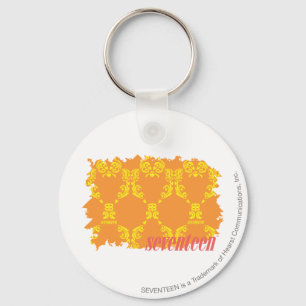 Damask Orange-Yellow 4 Key Ring