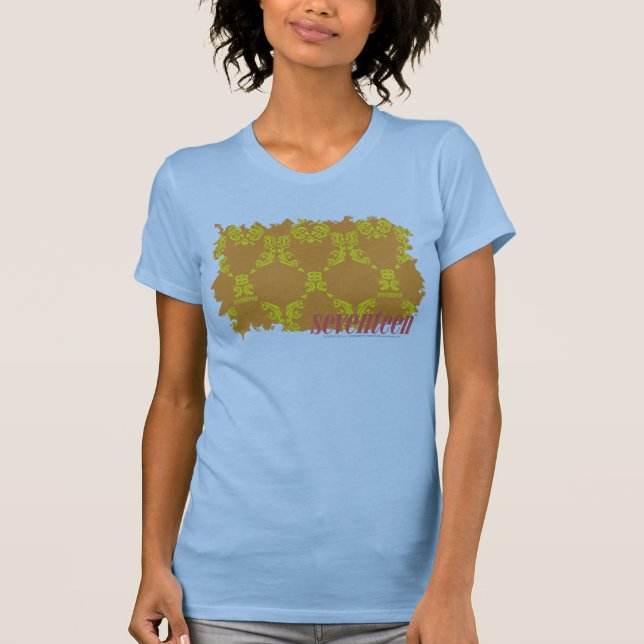 Damask Orange-Yellow 4 T-Shirt (Front)