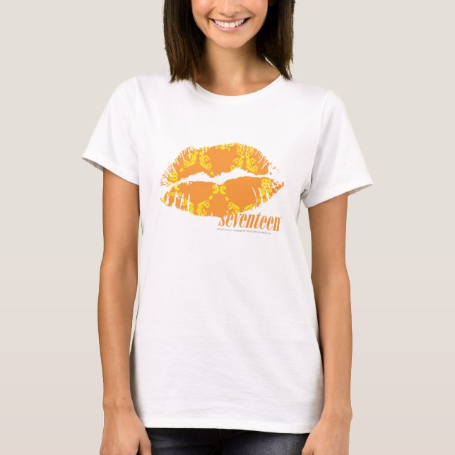 Damask Orange-Yellow T-Shirt (Front)