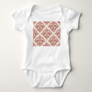 Damask orient colourful vintage. baby bodysuit