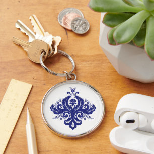Damask ornament Keychain