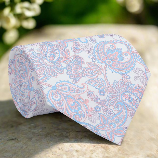 Damask Paisley Seamless Vector Floral Pattern Tie (Creator Uploaded)