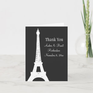 Damask Paris Thank You Card