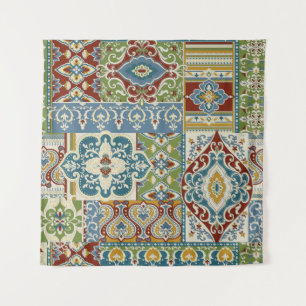 Damask Patchwork: Colourful Turkish Vintage. Tapestry