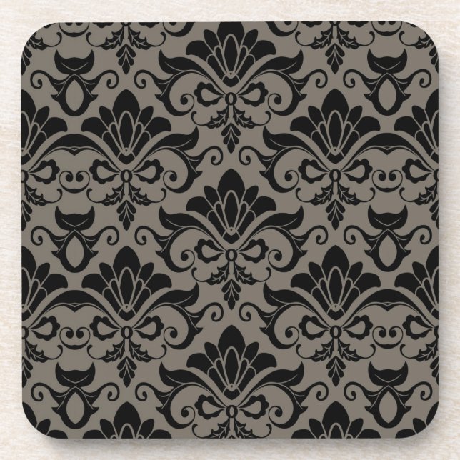 Damask Pattern 2 Coaster (Front)