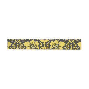 Damask Pattern 3 Wrap Around Label