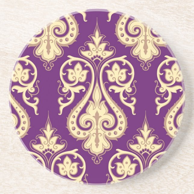 Damask Pattern 4 Coaster (Front)