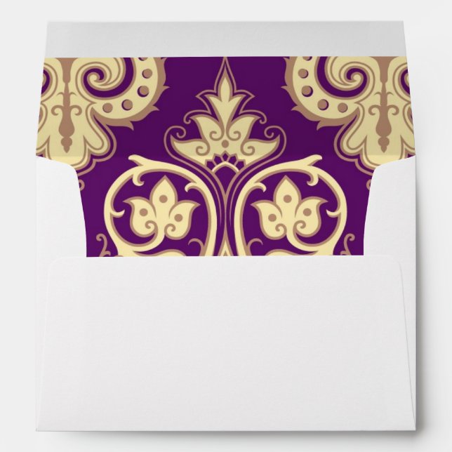 Damask Pattern 4 Envelopes (Back (Bottom))