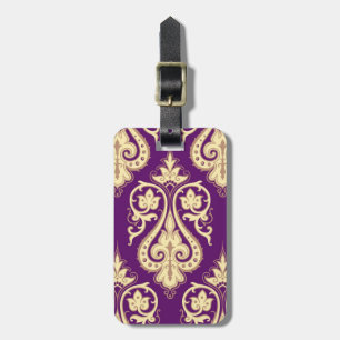 Damask Pattern 4 Luggage Tag