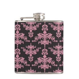 Damask Pattern 5 Hip Flask