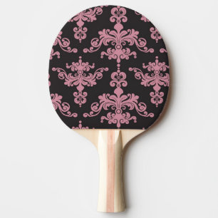 Damask Pattern 5 Ping Pong Paddle