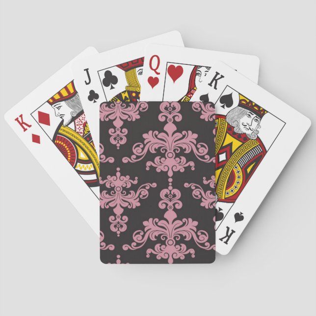 Damask Pattern 5 Playing Cards (Back)