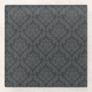 Damask Pattern 6 Glass Coaster