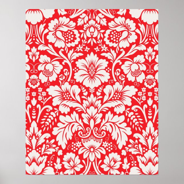 Damask Pattern 6 Poster (Front)
