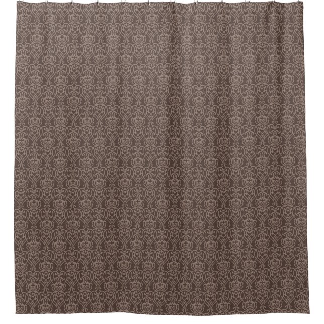 Damask pattern 6 shower curtain (Front)