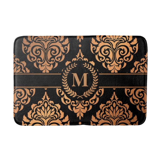 Damask Pattern Bath Mat (Front)