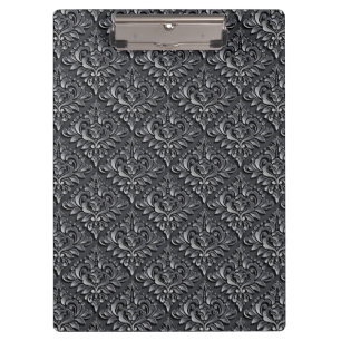 Damask Pattern Black Background-23961 Clipboard