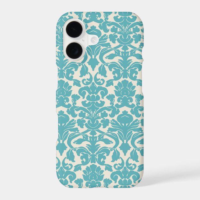 Damask Pattern, Blue Damask, French Damask (Back)