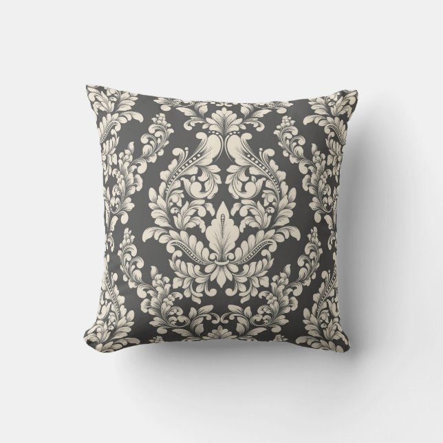 Damask pattern cushion (Front)