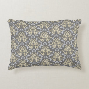 Damask pattern decorative cushion