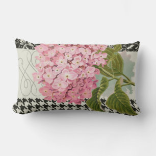 Damask Pattern Floral Decor Pretty Lumbar Cushion