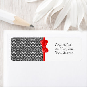 Damask Pattern, French Damask, Black and White