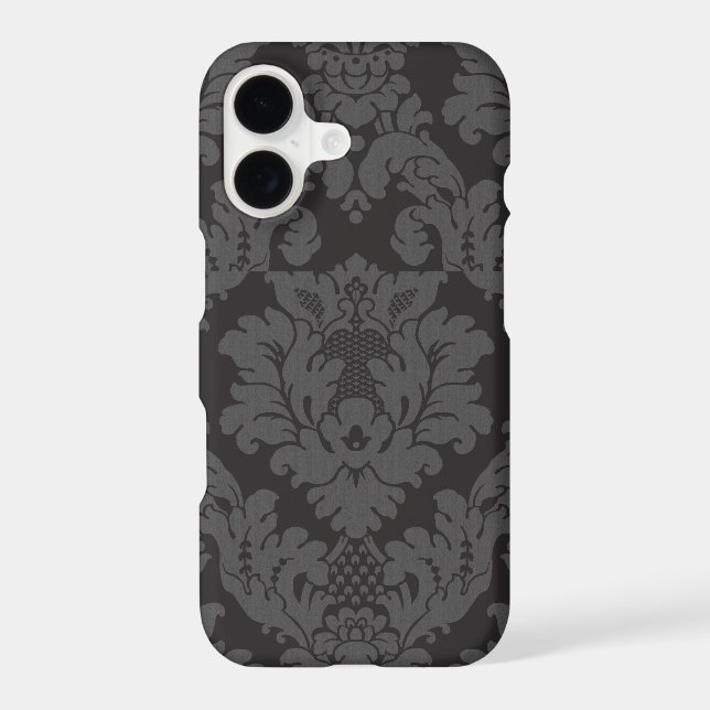 Damask Pattern, Grey Damask, French Damask (Back)
