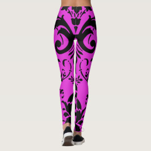 Damask Pattern Leggings