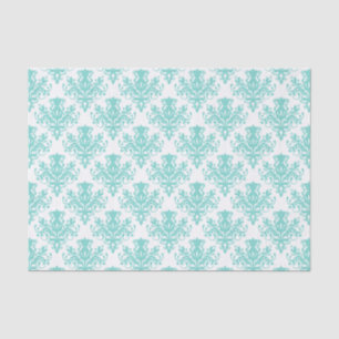 Damask Pattern - Light Blue Green Tissue Paper