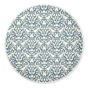Damask pattern on gradient background 2 ceramic knob