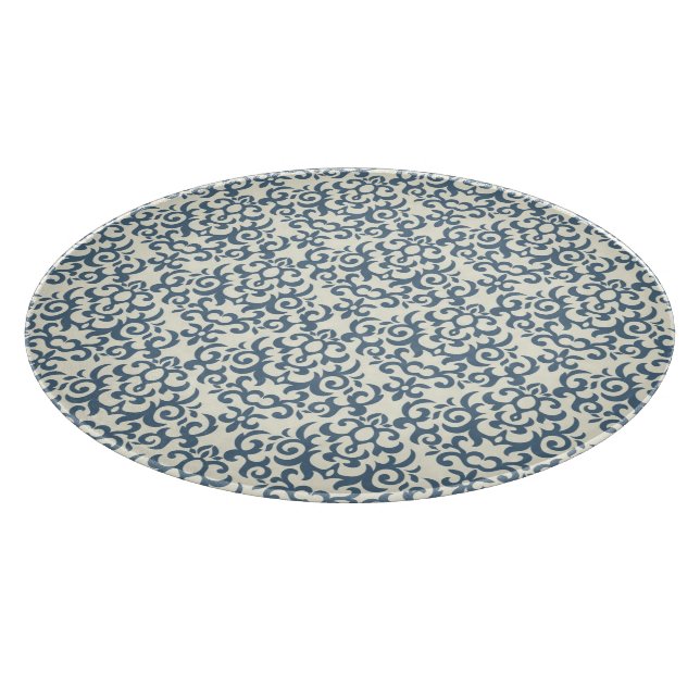 Damask pattern on gradient background 2 cutting board (Corner)