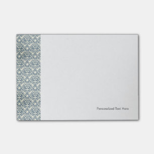 Damask pattern on gradient background 2 post-it notes