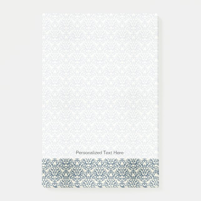 Damask pattern on gradient background 2 post-it notes (Front)