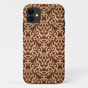 Damask pattern on gradient background iPhone 11 case