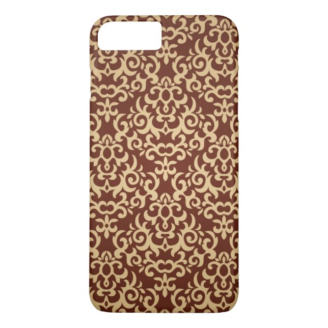 Damask pattern on gradient background Case-Mate iPhone case (Back)