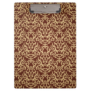 Damask pattern on gradient background clipboard