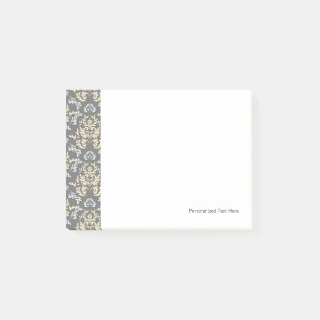 Damask pattern post-it notes (Front)